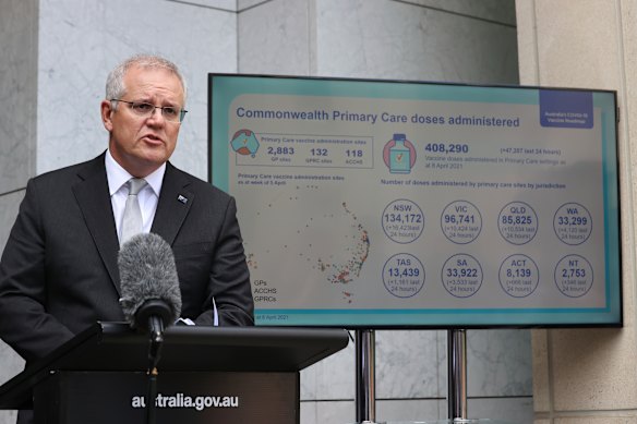 The reluctance of so many Australians to get a jab will be a headache for the Prime Minister.