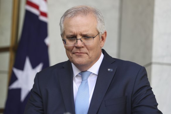 Prime Minister Scott Morrison spoke to Coalition backbenchers on Tuesday in an informal conference call.