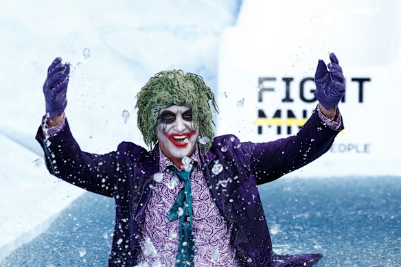 Joker: Peter Daicos makes a splash.