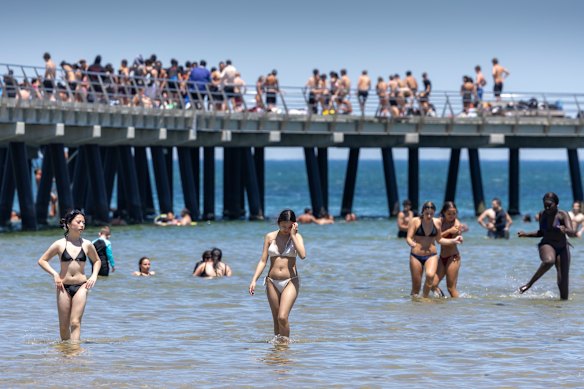 Temperatures soared across Melbourne on Wednesday.