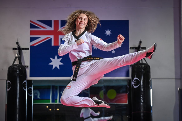 Taekwondo athlete
Stacey Hymer is gearing up for her second time representing Australia in the Olympics.