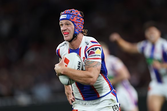 Kalyn Ponga takes off.