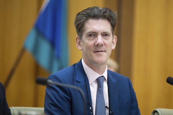Reserve Bank deputy governor Andrew Hauser in Parliament House last week.