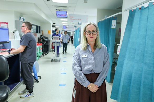 Austin Health’s director of emergency Dr Jocelyn Howell.
