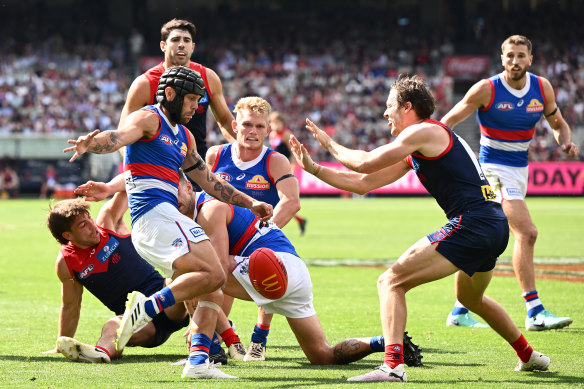 Caleb Daniel was the sub against Melbourne