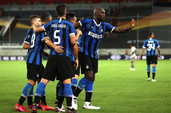 Romelu Lukaku also scored twice for Inter.
