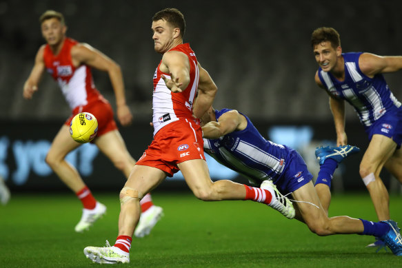 Sydney's Tom Papley kicked two goals and set up at least two others.
