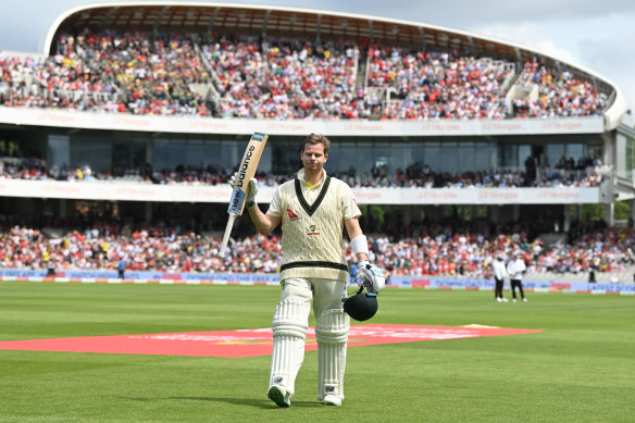 Steve Smith after his century at Lord’s.