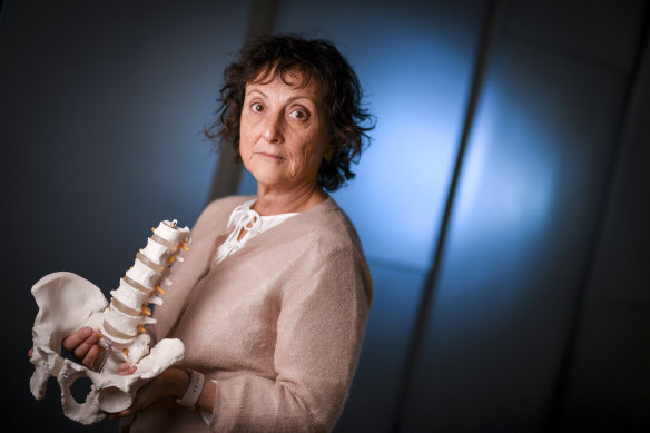 Professor Rachelle Buchbinder, seen here in March 2018 at the launch of her Lancet series.