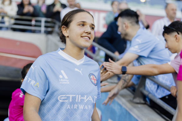 Melbourne City’s teenage gun Daniela Galic.