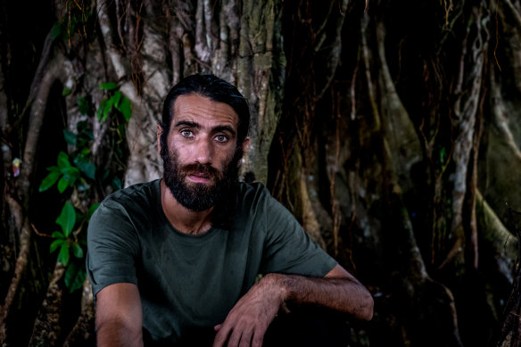Behrouz Boochani on Manus Island in November, 2016.