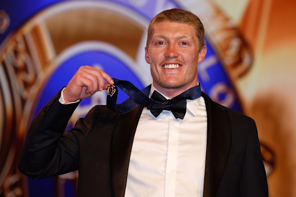 Matt Rowell after winning the 2025 Brownlow Medal.