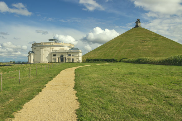 Lion’s Mound (Butte du Lion) memorial site, a conical artificial hill, and panorama building in Braine-l’Alleud marking the Battle of Waterloo.