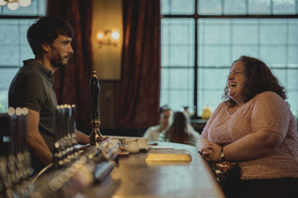 Richard Gadd and Jessica Gunning in a scene from <i>Baby Reindeer</i>.