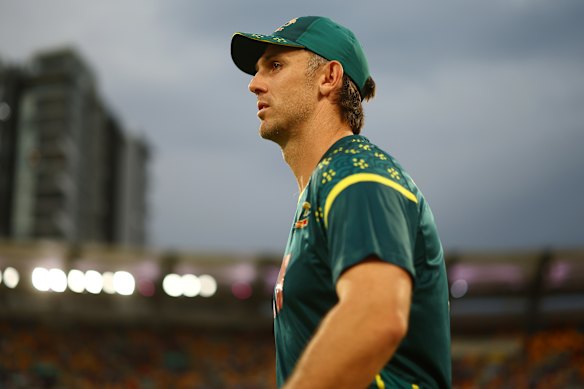 Mitchell Marsh wants to meet his namesake, the Australian white-ball captain (pictured).