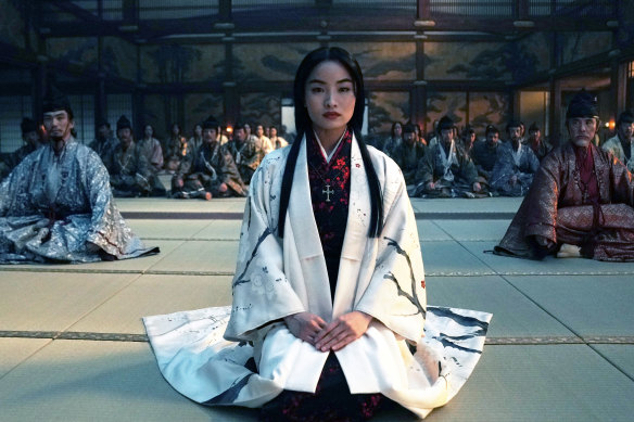 Anna Sawai as Toda Mariko in Shōgun.