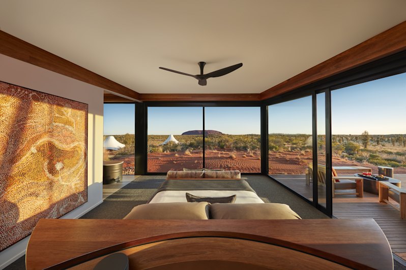Longitude 131 Resort is outside Uluru-Kata Tjuṯa National Park within the Baillie Lodges portfolio.