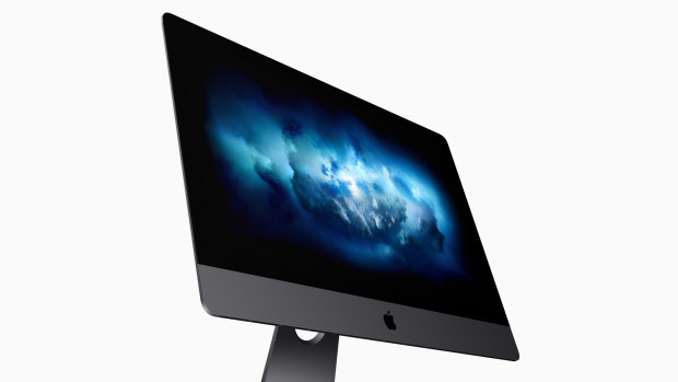 The iMac Pro comes in a much darker tone than the standard iMac, as does its accessories.