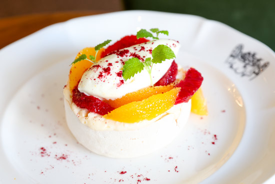The citrus pavlova at Table Manners.