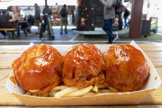 The ‘soggy burger’ at Sosmos could spark Melbourne’s next burger craze.