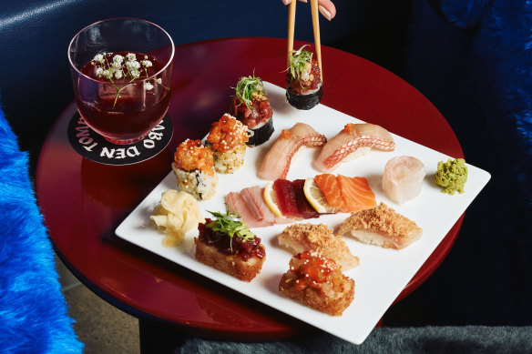 The daily fish market selection.