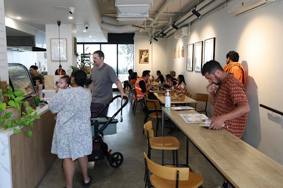 The Preston eatery is popular at lunch time.