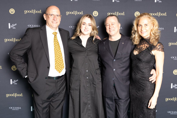 Some of the team from Vittoria Coffee Restaurant of the Year, Margaret, including head chef Richard Purdue, and Josephine, Neil and Samantha Perry.