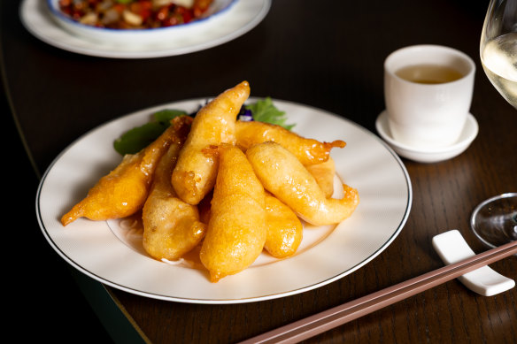 Honey king prawns.