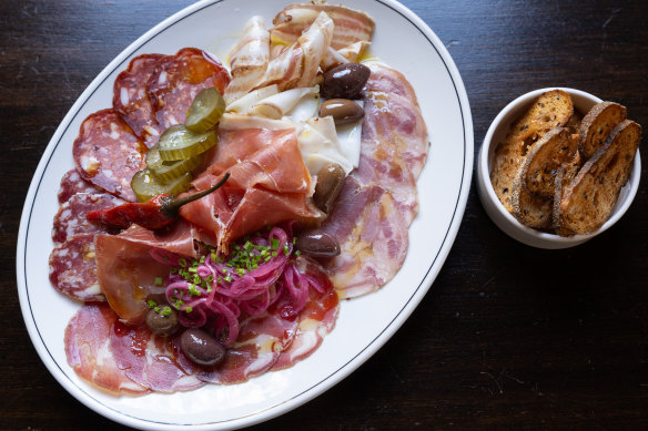 Great care is taken with aging the charcuterie at La Luna.