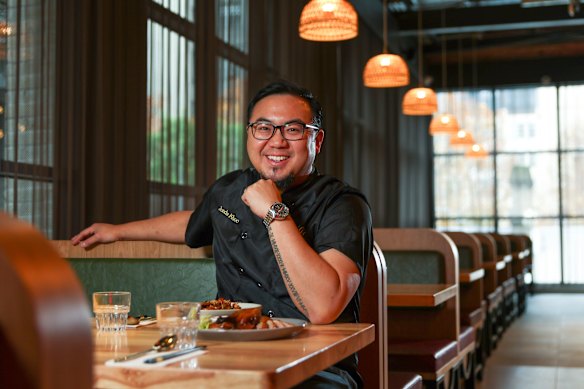 Junda Khoo is behind Ho Liao and Da Bao restaurants in Rainbow Alley.