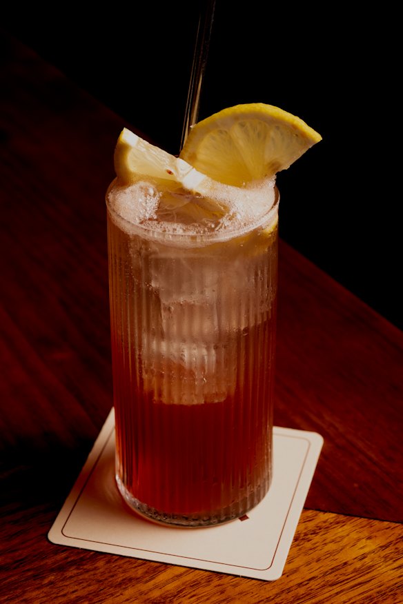 Nikkei Collins cocktail.