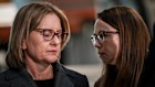 Victorian Premier Jacinta Allan and Treasurer Jaclyn Symes earlier this month. Despite steep deficits, investors shrugged at last week’s Victorian budget.
