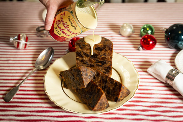 Continental Deli’s new canned Christmas pudding in all its glory.