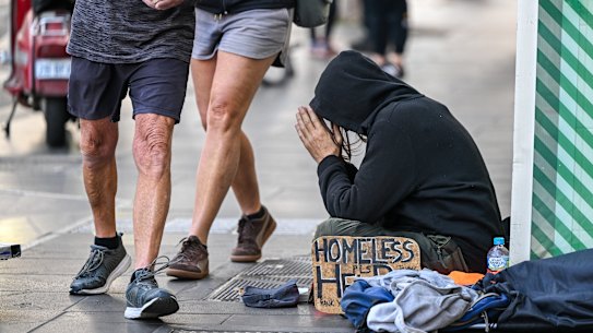 Increasing numbers of people are back on the streets after the pandemic.