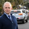 St Francis Xavier Primary School principal Philip Cachia on busy Mayona Road, Montmorency.