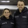 Australian curlers Dean Hewitt and Tahli Gill.
