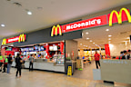 Melbourne Australia - December 9, 2018: Unidentified people dine at Mcdonalds Melbourne International airport in Melbourne Australia.
