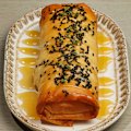 Listen out for the crackle of the filo tiropita (cheese pie).