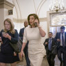 Nancy Pelosi, seen here at the Capitol in Washington, has undergone hip surgery.