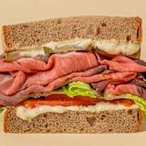 Wagyu roast beef sandwich.