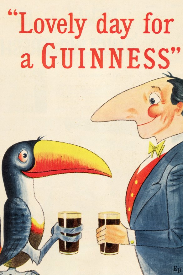 A classic Guinness advertisement from 1954. 