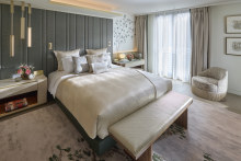 Hanover Suite bedroom at the Mandarin Oriental Mayfair.