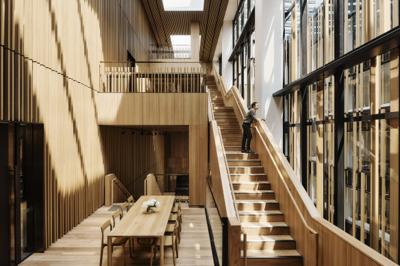 The interior of Australia’s Washington, DC embassy was praised by judges for its “casualness”.