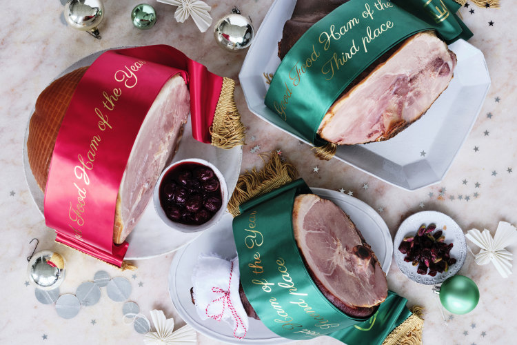 The top three Christmas hams in the Good Food 2023 taste test.