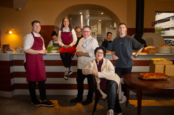 The Clifton Hotel team, including Guy Grossi (centre) and his sister Liz Grossi-Rodriguez (seated), and Marc Murphy (right).