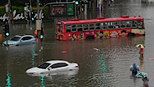 Thousands of people have been evacuated in Bangkok after heavy rain triggered major flooding. 