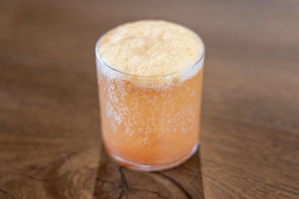 Lemon verbena and nectarine soda.