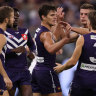 As it happened: Freo re-take second spot with big win over Blues, Power smash Eagles, Crows upset Dogs by a point