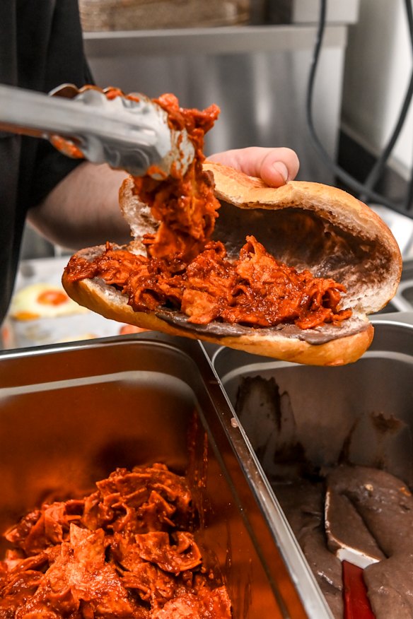 2. Chilaquiles (tortilla chips simmered in salsa).