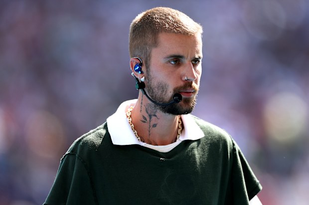 Justin Bieber performed during the Topps Final Halftime Show the FIFA World Cup FInal in 2026.